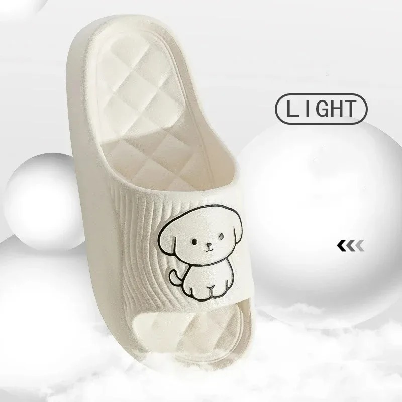 Women Shoes Wedges - 귀여운 만화 슬리퍼 욕실 슬리퍼 클라우드