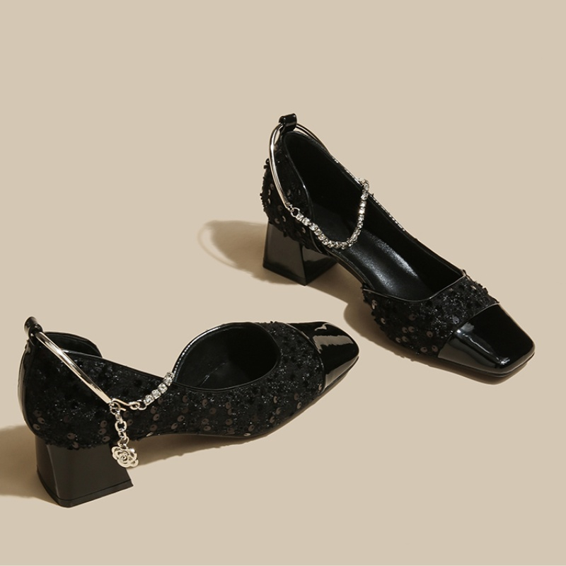 Women Shoes Mk - 2025 새 디자이너 봄 스퀘어 발가락