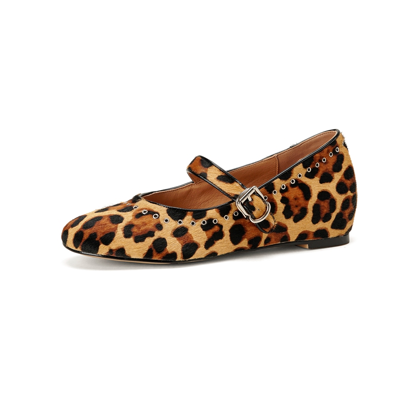 Women Shoes Mk - 핫세일 레오파드 말털 가을 봄 발레