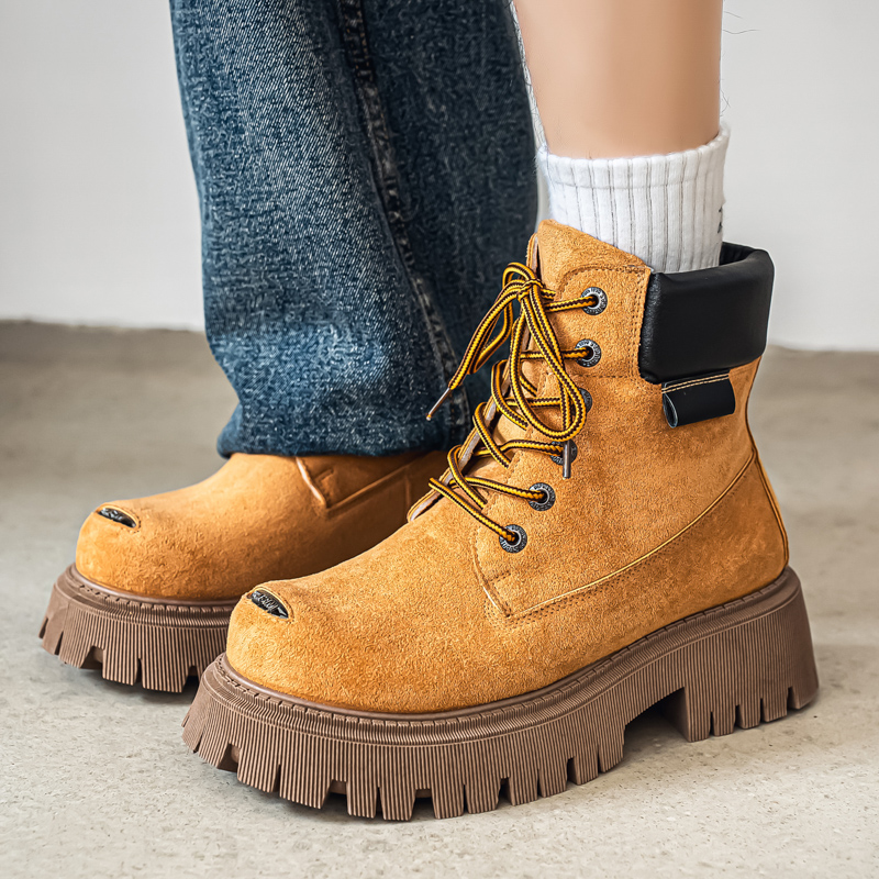 Suede Ankle Boot - 클래식 하이탑 부츠 아웃도어 가죽 남성