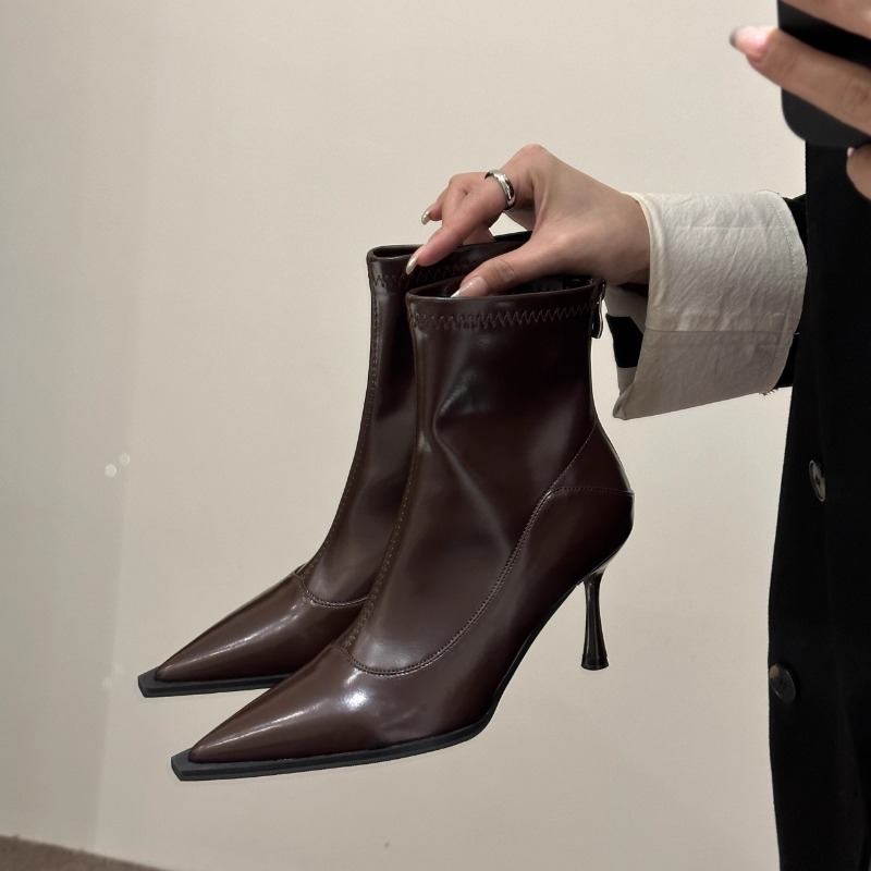 Women Shoes Nb - 가을 겨울 여성 슬림 앵클 부츠