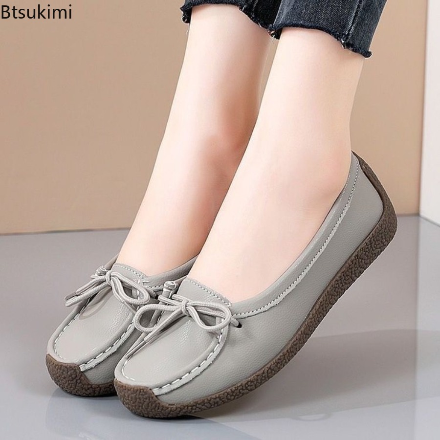 Women Shoes Wedges - 2026년 신상 엄마 신발 편안한 소가죽