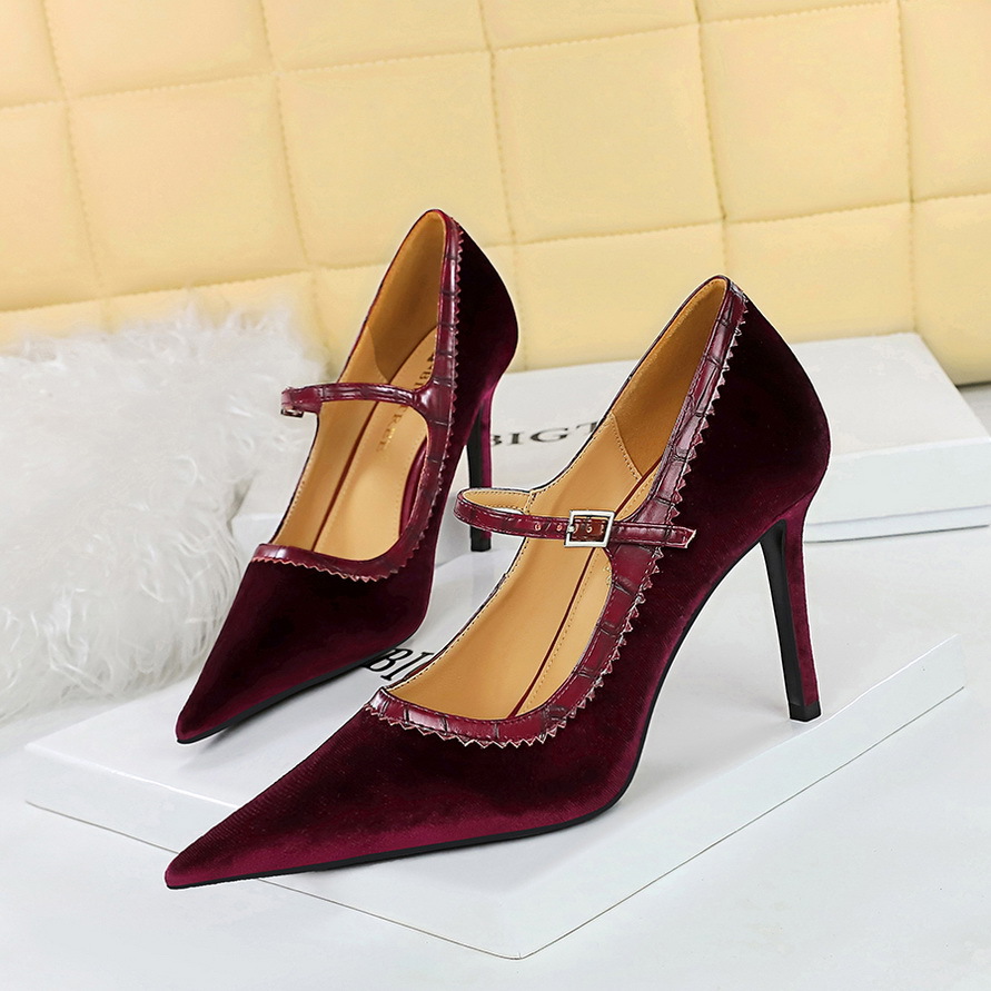 혼합 색상 레트로 메리 제인 여성용 하이힐, 여성용 펌 - Women Shoes Size 7 리뷰 및 가격