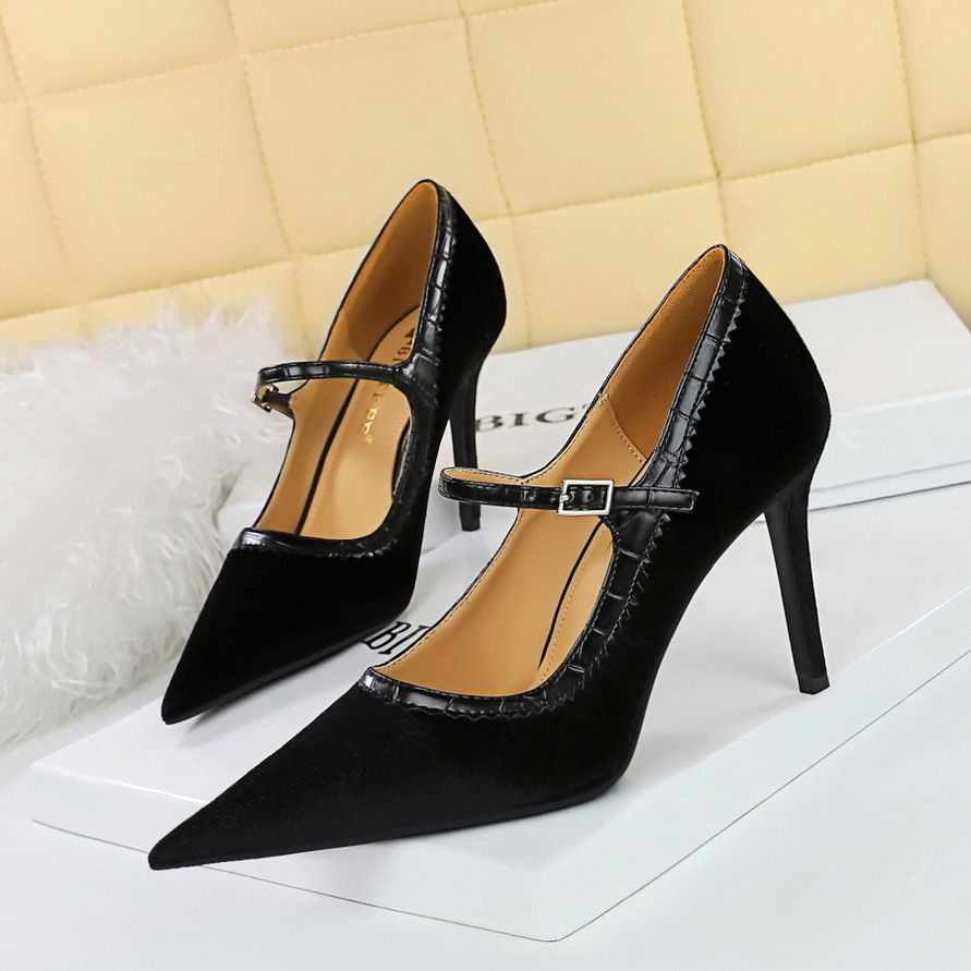 혼합 색상 레트로 메리 제인 여성용 하이힐, 여성용 펌 - Women Shoes Size 7 리뷰 및 가격