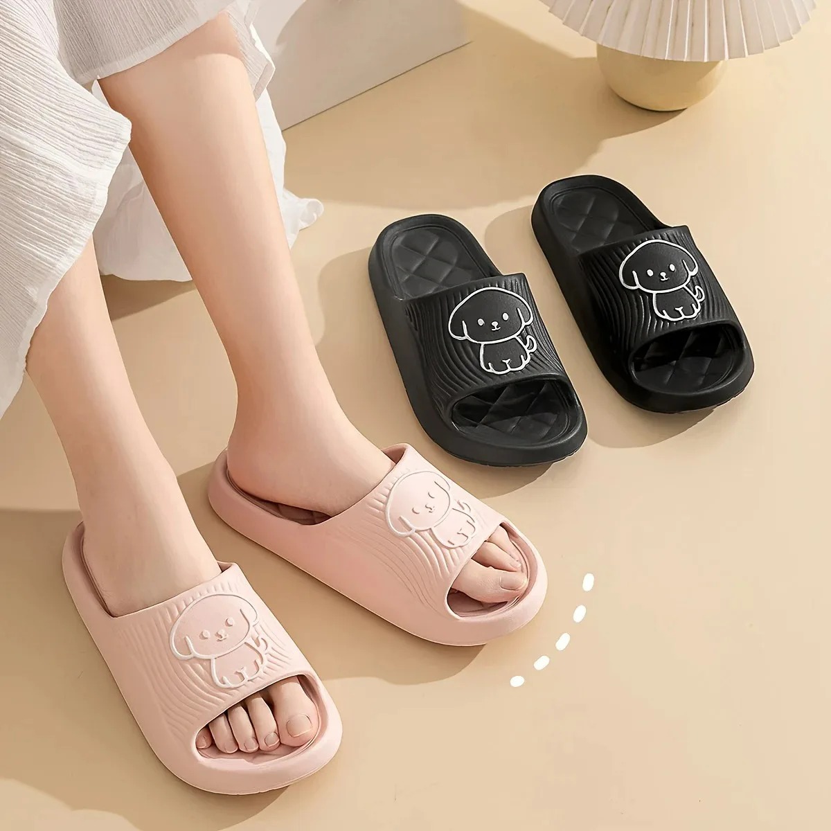 귀여운 만화 슬리퍼 욕실 슬리퍼 클라우드 쿠션 슬라이드 - Women Shoes Wedges 리뷰 및 가격