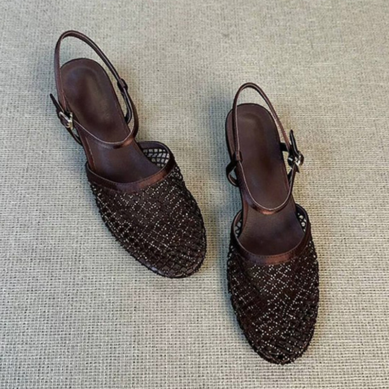 여성 메쉬 샌들 크리스탈 슈즈 럭셔리 플랫 슬리퍼 20 - Women Shoes Size 7 리뷰 및 가격