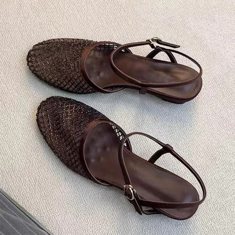 여성 메쉬 샌들 크리스탈 슈즈 럭셔리 플랫 슬리퍼 20 - Women Shoes Size 7 리뷰 및 가격