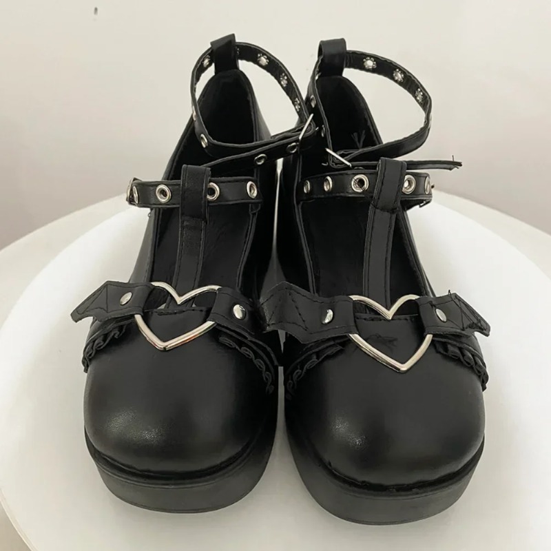 새로운 스위트 하트 버클 웨지 메리 제인 여성 핑크 티 - Women Shoes Wedges 리뷰 및 가격