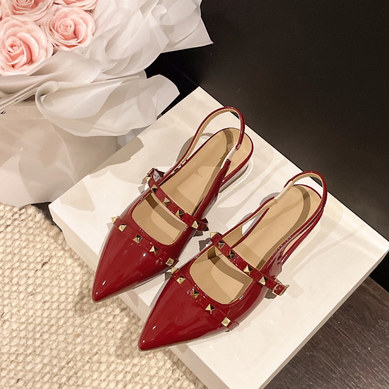 2026 뉴 스타일 프렌치 리벳 힐 샌들 - 플랫 토  - Women Shoes Wedges 리뷰 및 가격