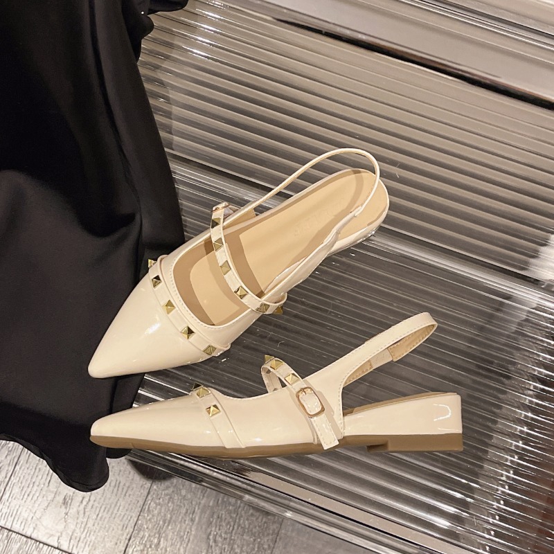 2026 뉴 스타일 프렌치 리벳 힐 샌들 - 플랫 토  - Women Shoes Wedges 리뷰 및 가격