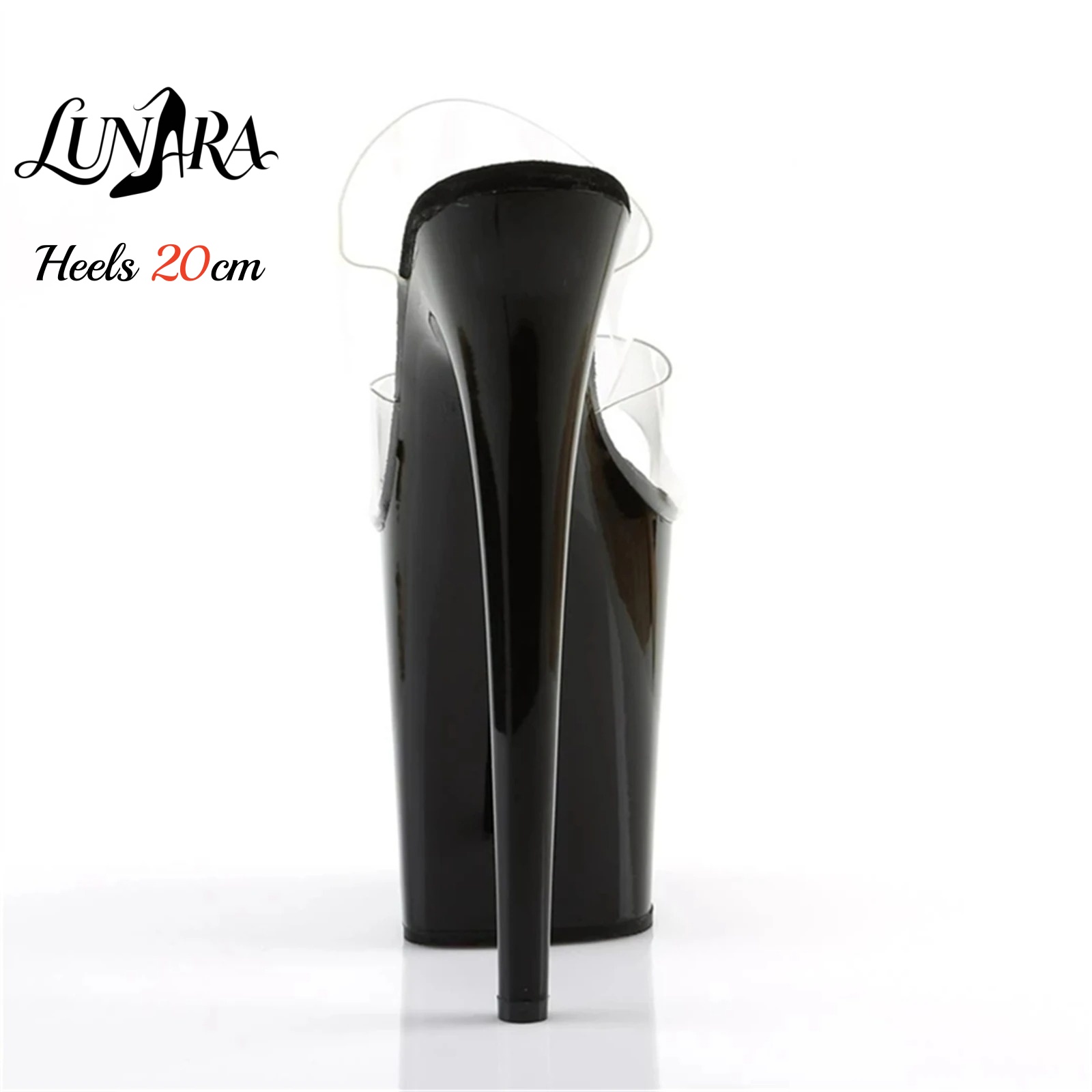 20cm 투명 PVC 스트랩 울트라 하이 플랫폼 하이힐 - Jelly Sandal Women 리뷰 및 가격