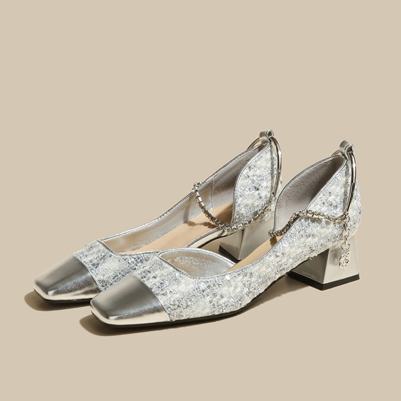 2025 새 디자이너 봄 스퀘어 발가락 스팽글 여성 메 - Women Shoes Mk 리뷰 및 가격