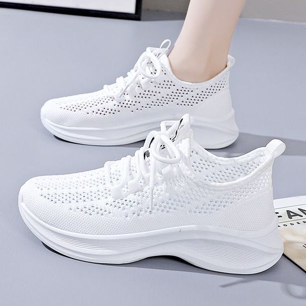 여름용 통기성 메쉬 여성 스니커즈 플랫폼 굽 두꺼운 키 - Women'S Shoes Hey Dude 리뷰 및 가격