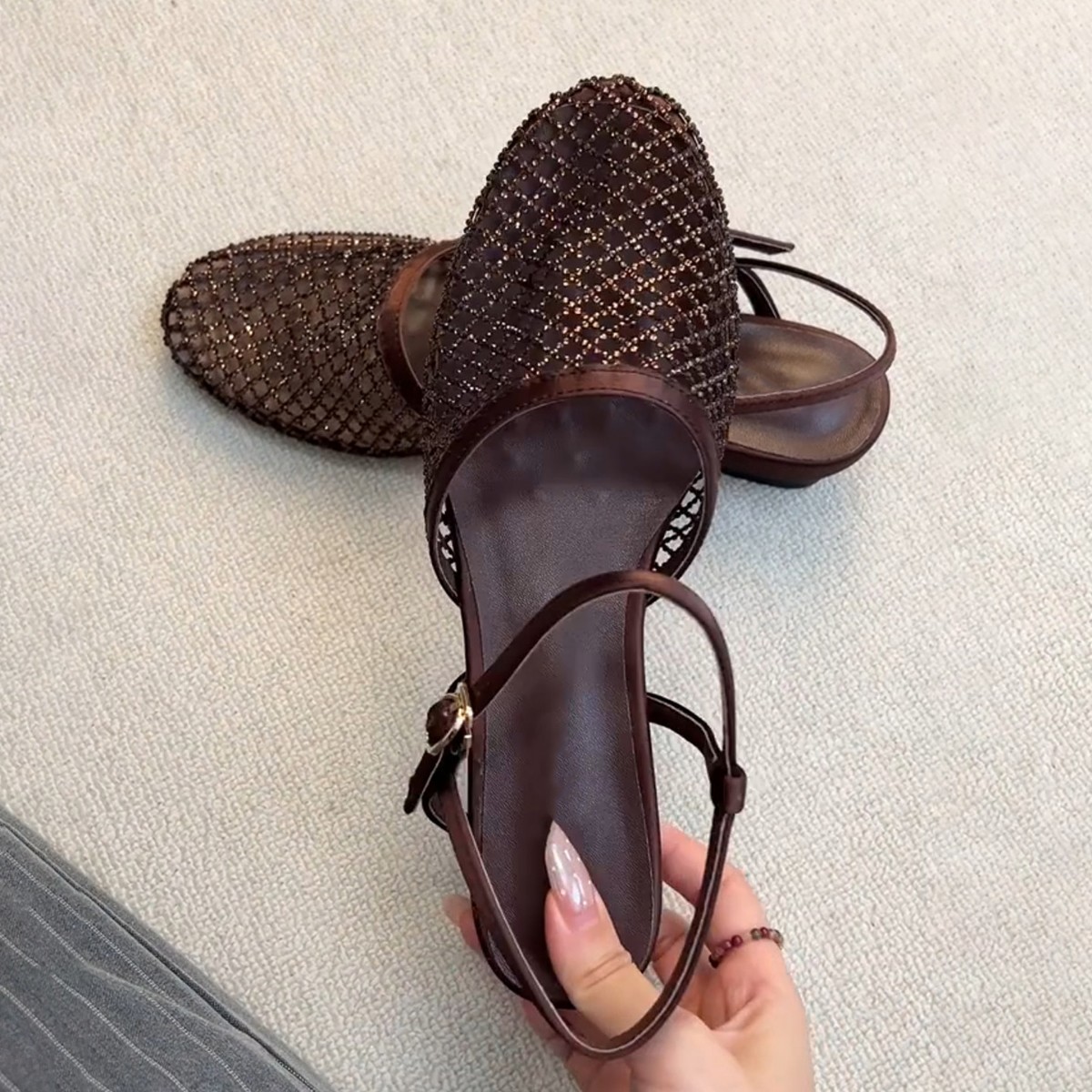 새로운 여성용 라운드 토 플랫 바닥 샌들 여름 숏 부츠 - Women Shoes Boots 리뷰 및 가격