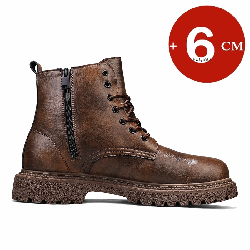 6cm 키높이 남성 부츠 가죽 야외 가을 겨울 신발 따 - Suede Ankle Boot 리뷰 및 가격