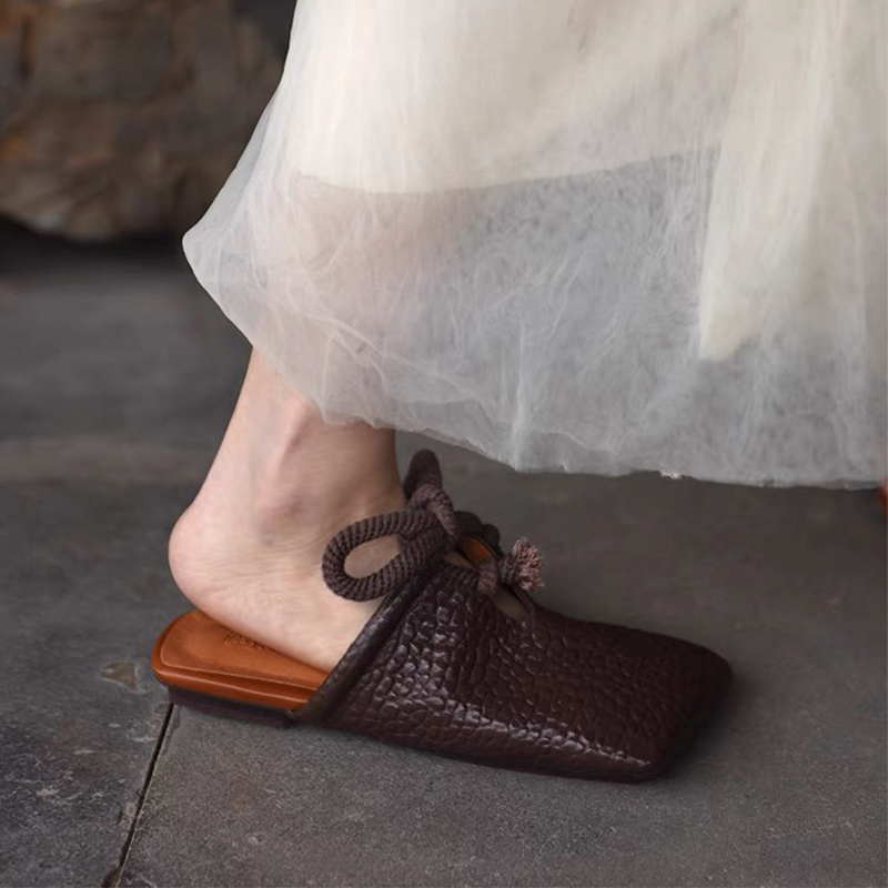 스퀘어 토 슬리퍼 여성 플랫 뮬 슈즈 여성용 샌들 새로 - Women Shoes Size 7 리뷰 및 가격