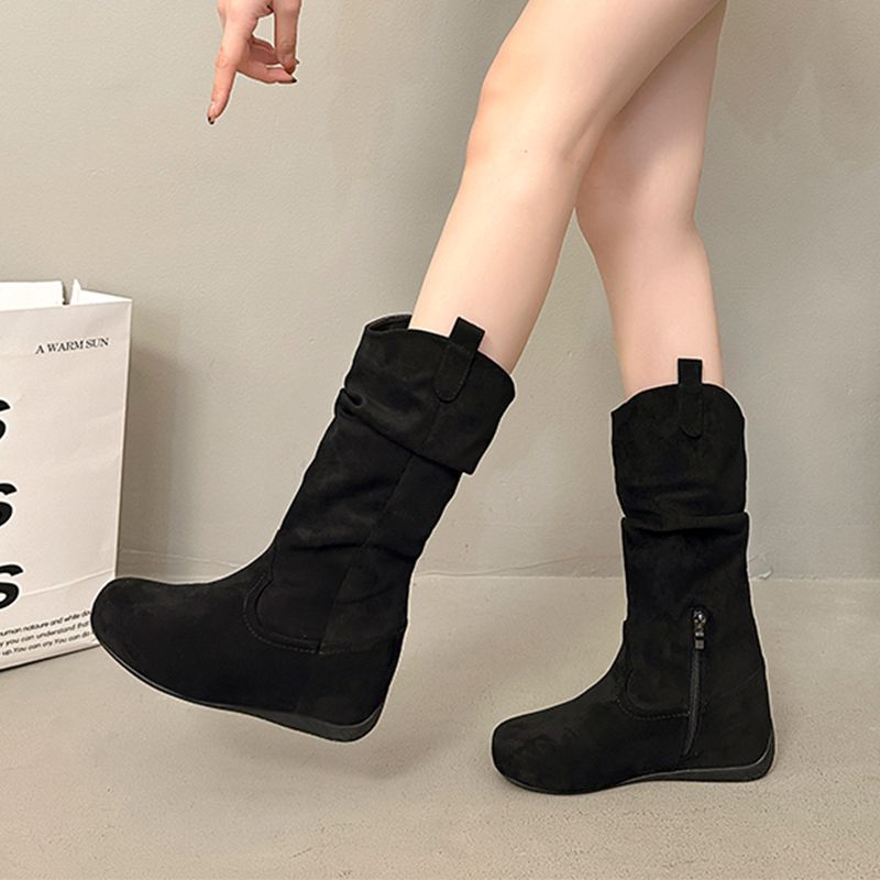 여성 플랫 미드 카프 부츠 캐주얼 슈즈 스포츠 스니커  - Women Shoes Size 7 리뷰 및 가격