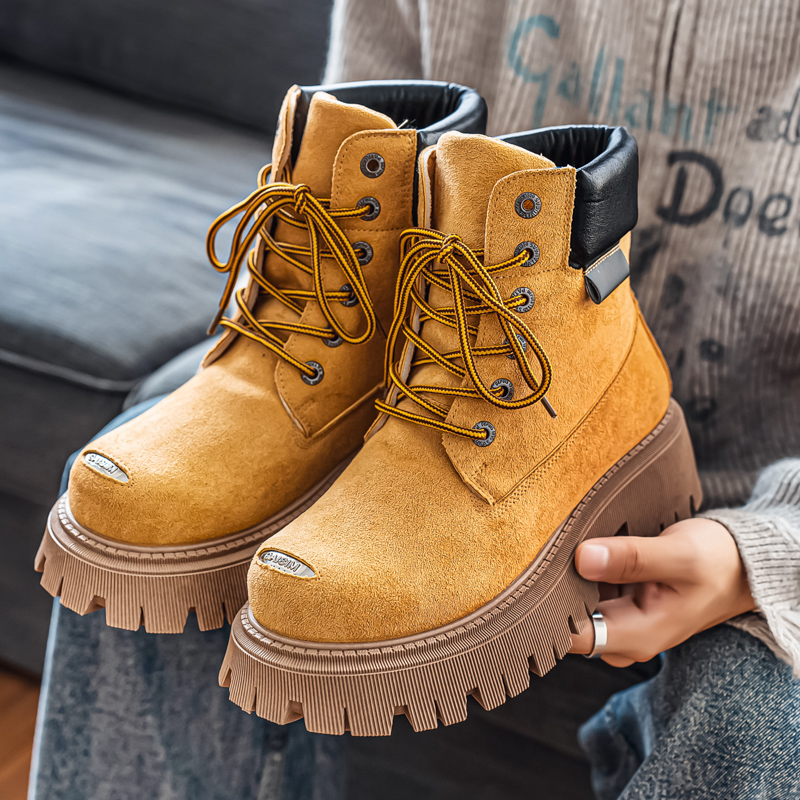 클래식 하이탑 부츠 아웃도어 가죽 남성 캐주얼 앵클 부 - Suede Ankle Boot 리뷰 및 가격