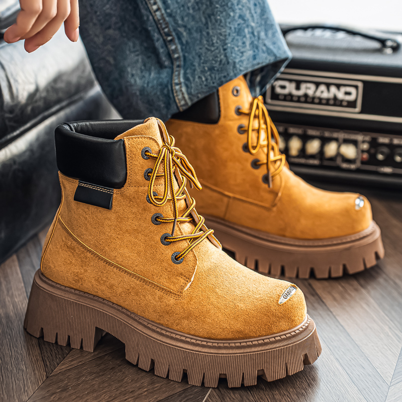 클래식 하이탑 부츠 아웃도어 가죽 남성 캐주얼 앵클 부 - Suede Ankle Boot 리뷰 및 가격