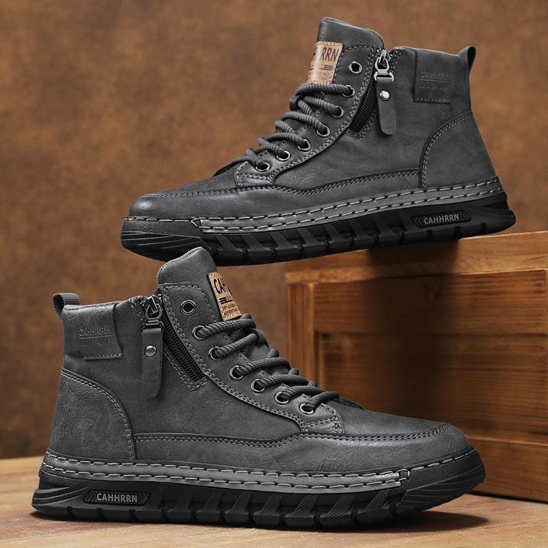 남성 가죽 하이탑 앵클 부츠 봄 겨울 남성용 오토바이  - Suede Ankle Boot 리뷰 및 가격