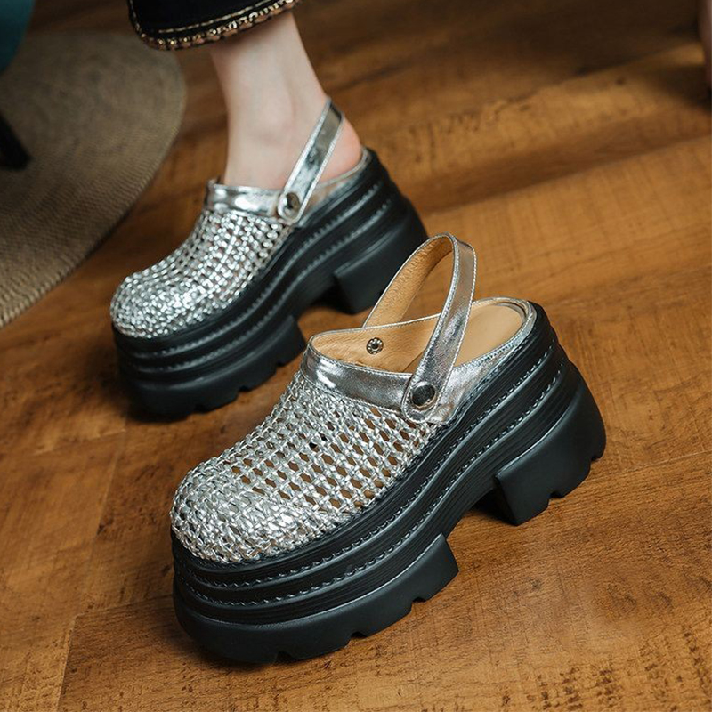 여성 플랫폼 샌들 메쉬 캐주얼 슬리퍼 뮬 슈즈 새 스포 - Women Shoes Size 7 리뷰 및 가격