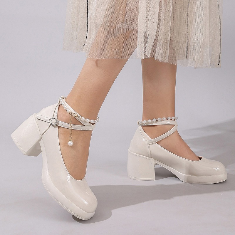 새로운 여성 펌프스 슈즈 패션 크로스 스트랩 여성용 얕 - Women Shoes With Heels 리뷰 및 가격