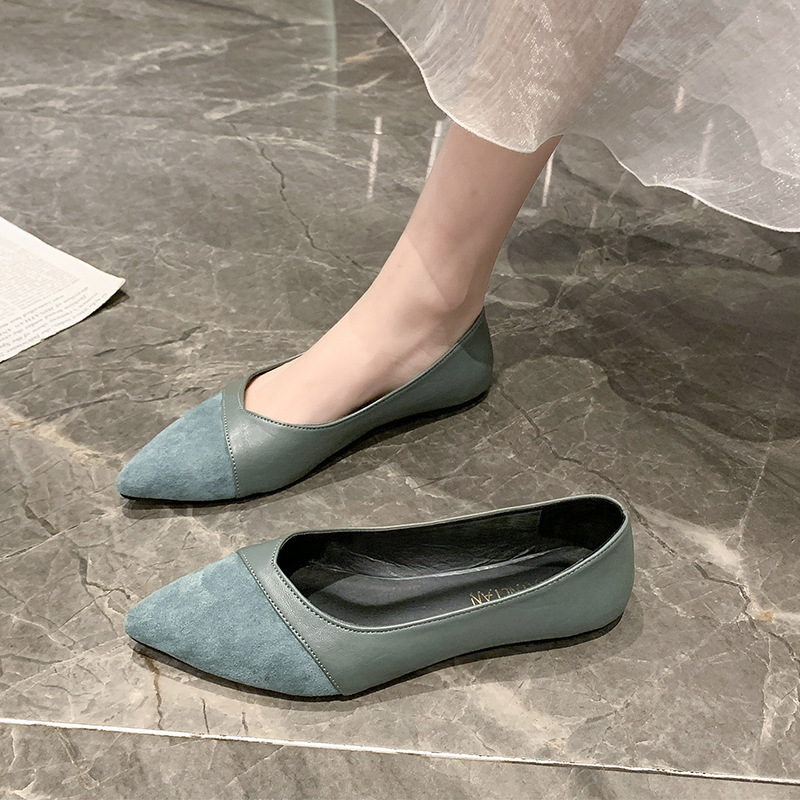 여성용 플랫 블랙 가죽 신발, 가을용 다용도 로우힐 슬 - Women Shoes Wedges 리뷰 및 가격