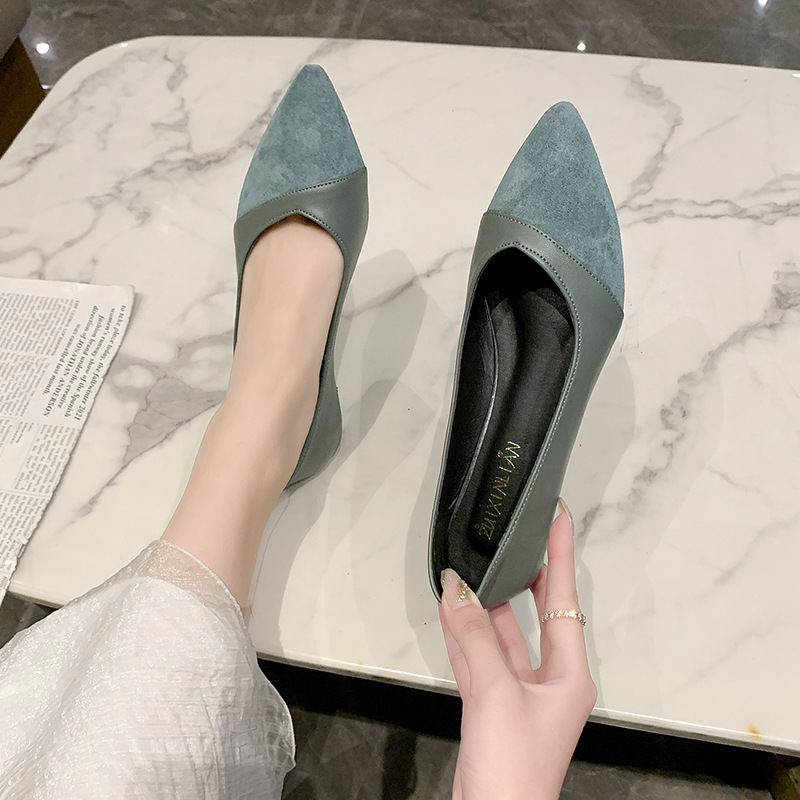 여성용 플랫 블랙 가죽 신발, 가을용 다용도 로우힐 슬 - Women Shoes Wedges 리뷰 및 가격