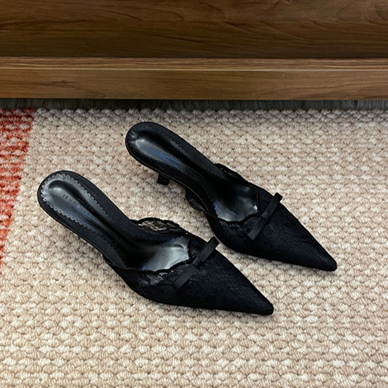여성용 메쉬 하이힐 슬리퍼, 포인티드 토 샌들, 섹시  - Women Shoes Size 7 리뷰 및 가격