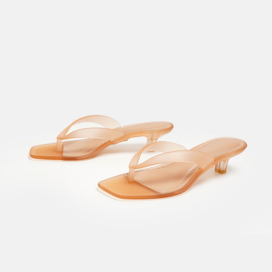 한국 무광택 올리브 그린 PVC  thong 샌들 여성 - Jelly Sandal Women 리뷰 및 가격