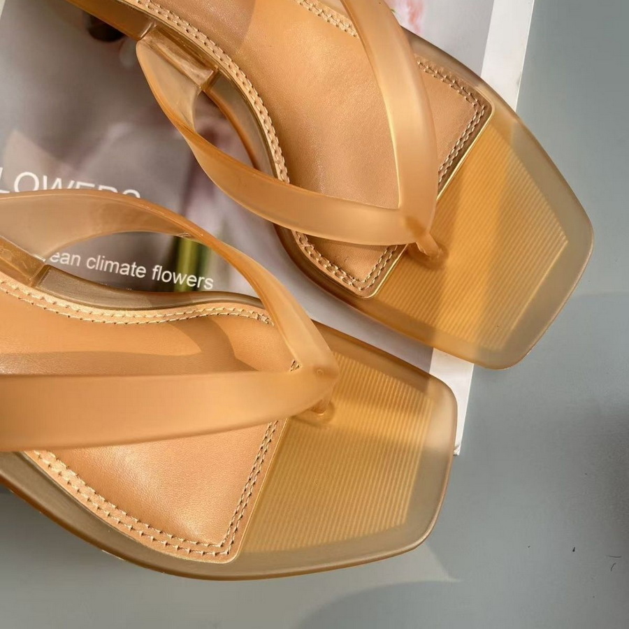 한국 무광택 올리브 그린 PVC  thong 샌들 여성 - Jelly Sandal Women 리뷰 및 가격