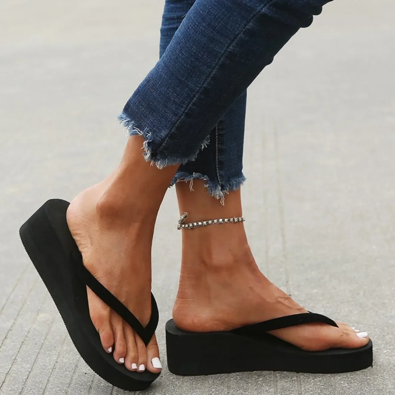 여성용 슬리퍼 여름 샌들 웨지 샌들 슬라이드 비치 홈  - Women Shoes Wedges 리뷰 및 가격