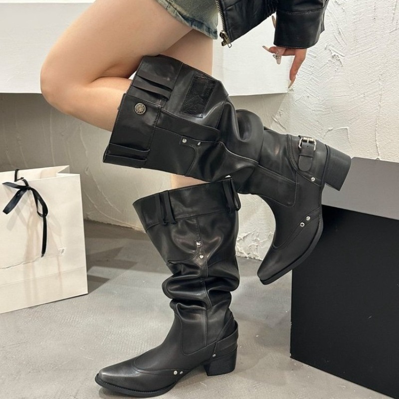 여성용 랩 싱글 부츠 봄 여름 포인티드 토 스터드 메탈 - Suede Ankle Boot 리뷰 및 가격