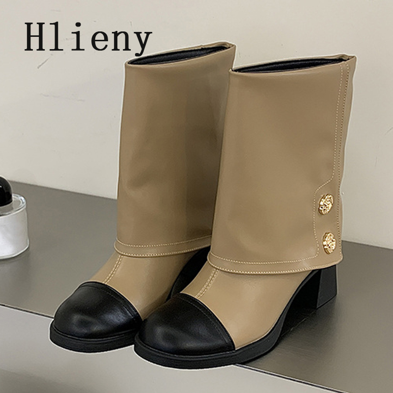 Hlieny 가을 겨울 패션 모던 여성 앵클 부츠 라운 - Women Shoes Size 7 리뷰 및 가격