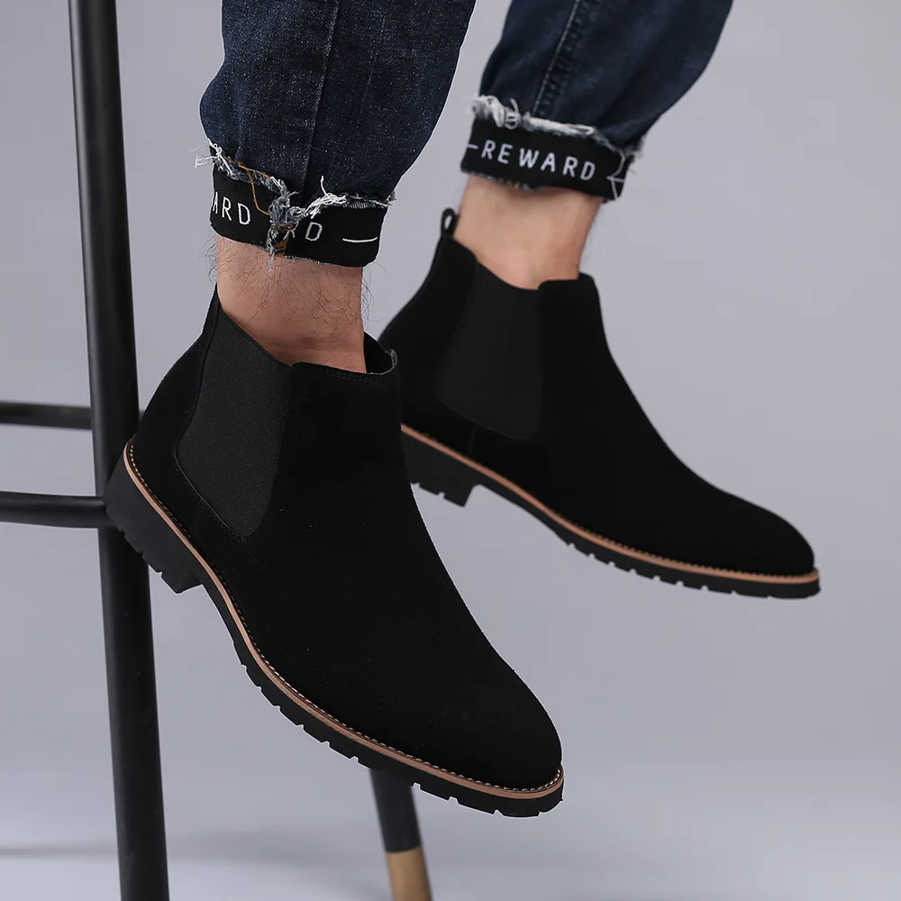 남성 앵클 부츠 영국 스타일 스웨이드 가죽 부츠 패션  - Suede Ankle Boot 리뷰 및 가격