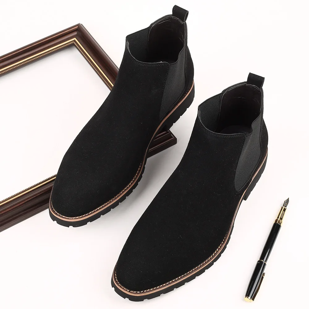 남성 앵클 부츠 영국 스타일 스웨이드 가죽 부츠 패션  - Suede Ankle Boot 리뷰 및 가격