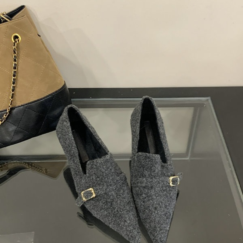 2025 신상 싱글 슈즈 빈티지 메탈 버클 스틸레토 스 - Women Shoes Nb 리뷰 및 가격