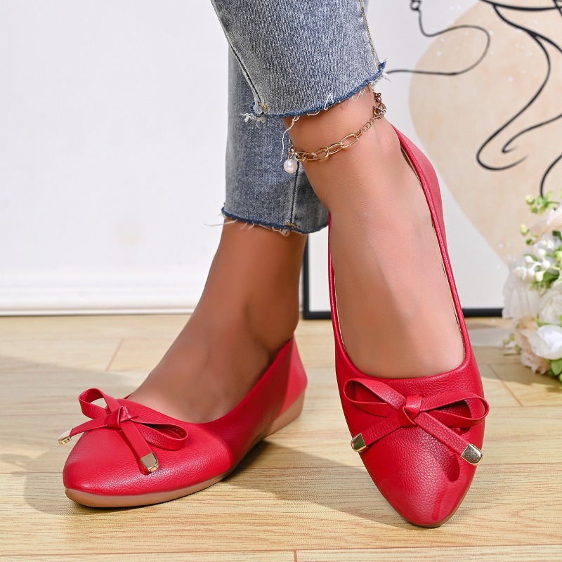 보우 샤로우 마우스 소프트 솔 편안한 가죽 신발 여성용 - Women Shoes Wedges 리뷰 및 가격