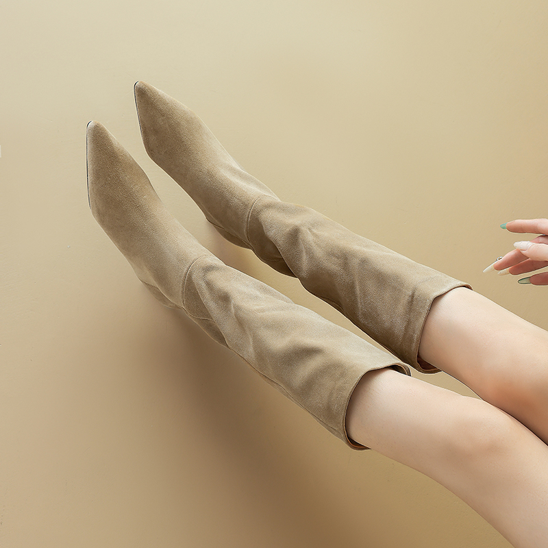 2026년 신상 가을 니하이 부츠 소가죽 스웨이드 여성 - Women Shoes Mk 리뷰 및 가격