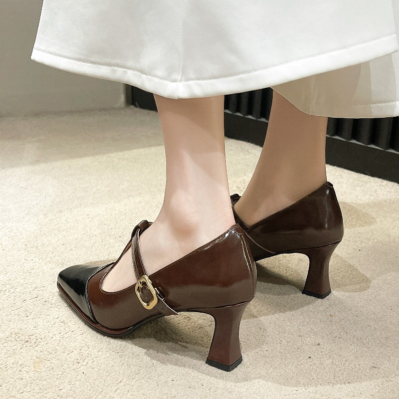 2025 레트로 편안한 드레스 신상 플랫 스프링 뾰족코 - Women Shoes Mk 리뷰 및 가격